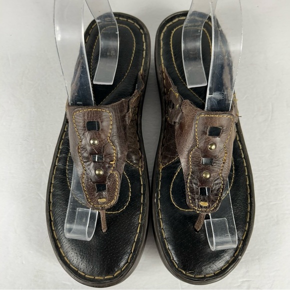 💕 Born Brown Leather Sandals 10 - Picture 4 of 10